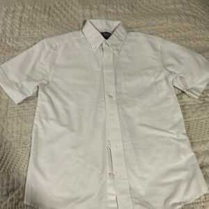 Chaps Boys White short sleeve button down shirt